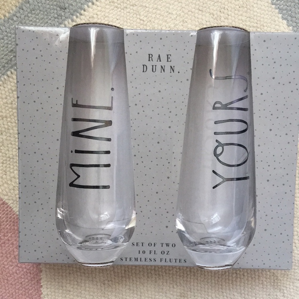 Rae Dunn stemless flutes